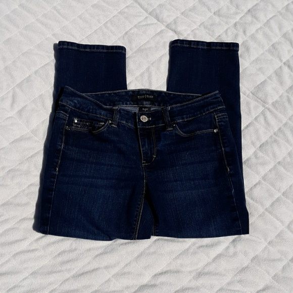 ✅WHBM Dark Denim Slim Crop Jeans,… - Picture 5 of 6